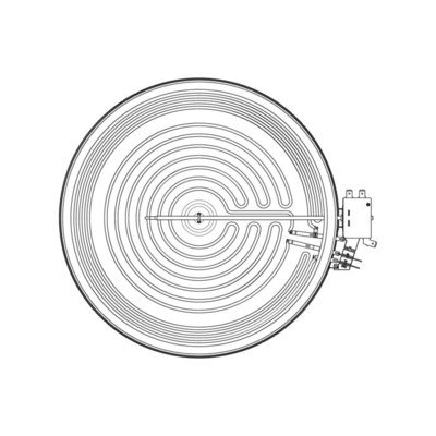 Pole grzejne do płyty grzewczej 14,5cm AEG/Electrolux (3890880010)