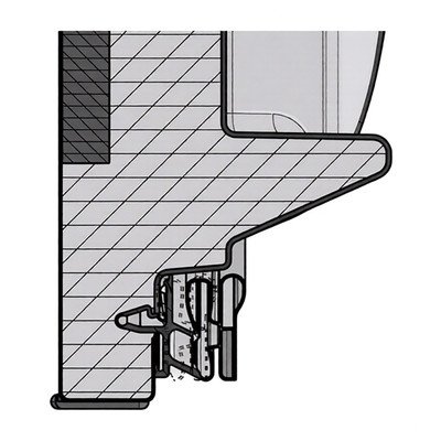 Białe drzwi chłodziarki Electrolux / AEG 538 x 1032 mm 140028604019