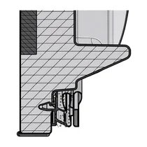 Białe drzwi chłodziarki Electrolux / AEG 538 x 1032 mm 140028604019