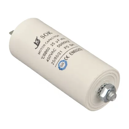 Kondensator silnika do urządzeń AGD Domax 25 µF 450 V 27006