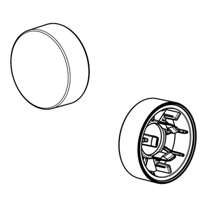 Osłona pokrętła do pralki Electrolux / AEG biała 1366129110
