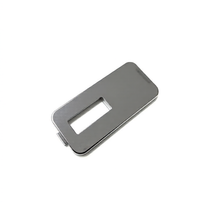 Zaślepka panelu sterowania do lodówki Ariston / Indesit / Hotpoint / Whirlpool chrom 64 x 28 mm C00054014