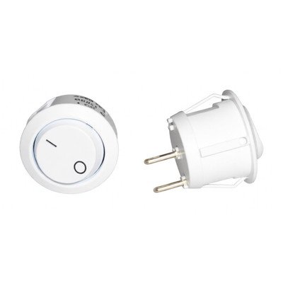 Wyłącznik kołyskowy do urządzeń elektrycznych 2-pinowy 250 V~ 6 A W.11.1 RS/059-35