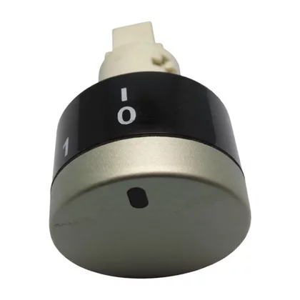 Pokrętło chowane do kuchenki Amica inox/czarne z nadrukiem 9900 0-1 niepodświetlane 8025228