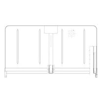Ściana podziałowa kompletna do chłodziarko-zamrażarki Electrolux / AEG