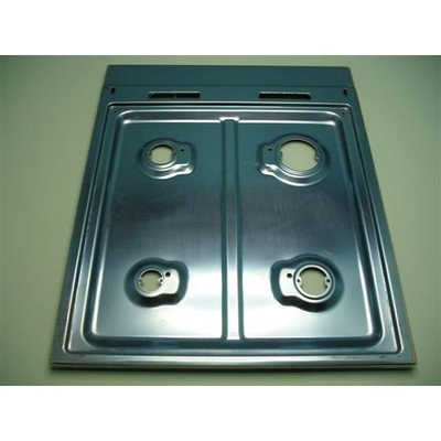 Płyta robocza z 2 kominkami z blachy nierdzewnej (8000721)