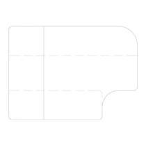 Wkładka panelu sterowania do lodówki Electrolux / AEG 2240093019