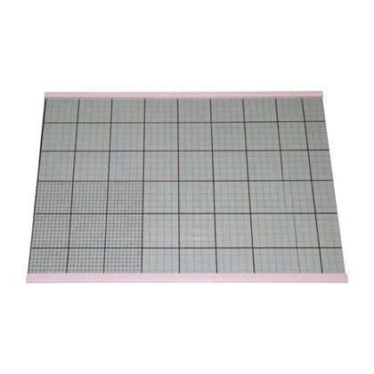 Półka szklana z białymi listwami do lodówki Amica 430 x 305 x 3 mm 1035344