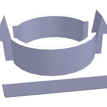 Zaślepka osłona wkrętu do chłodziarko-zamrażarki Electrolux / AEG 17,25 x 14,75 mm