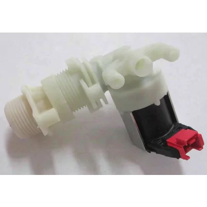 Elementy elektryczne do pralek r Elektrozawór do pralki Ariston / Indesit / Hotpoint / Whirlpool 1 wejście, 1 wyjście z krótką rozpórką C00097716 488000097716