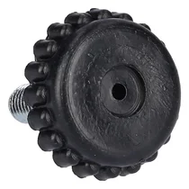 Elementy obudowy do lodówek Whir Stopka regulowana do lodówki Whirlpool czarna 481246218321 C00330473 481246218263 C00330455