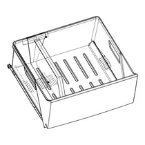 Półki na drzwi różni producenci Pojemnik na warzywa do lodówki Electrolux / AEG komplet neutralny 738 455 x 217 mm