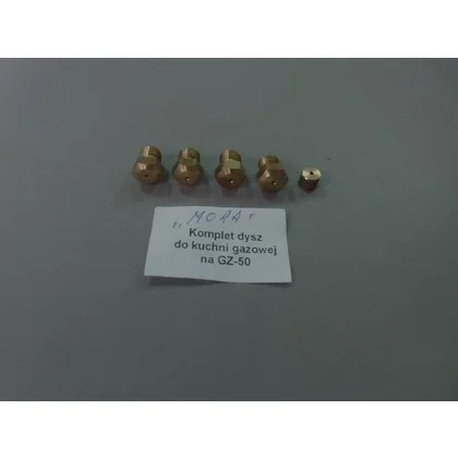 Komplet dysz gazu ziemnego do kuchenki Mora X245