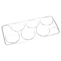 Półki na drzwi różni producenci Pojemnik na jajka do lodówki Electrolux / AEG przezroczysty 8996711643164