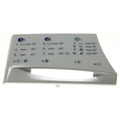 Front pojemnika na proszek do pralki Whirlpool / Indesit / Ariston / Hotpoint 481249878457 C00487871