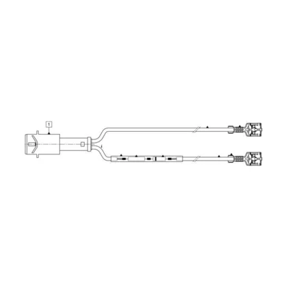 Lampka kontrolna do piekarnika Electrolux / AEG bursztynowa 400 mm 3570806012