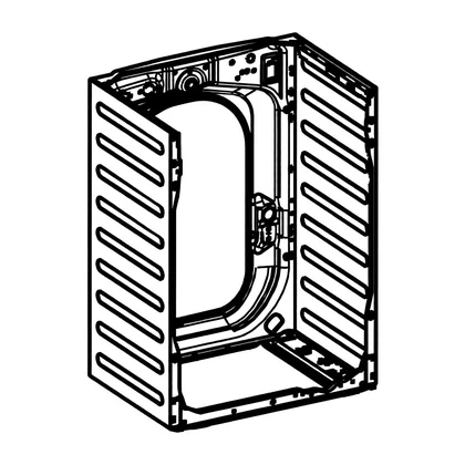 Obudowa tylna do pralki Electrolux / AEG biała 8086571117