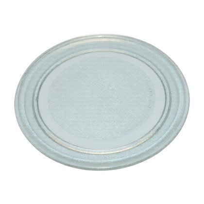 Talerz szklany do kuchenki mikrofalowej Amica 24,5 cm spód płaski 1016485