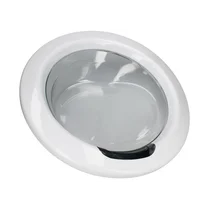 Drzwi kompletne z zawiasem do pralki Candy / Hoover 48 cm 43012774