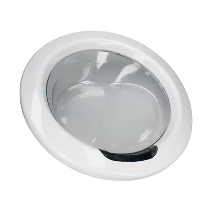 Drzwi kompletne z zawiasem do pralki Candy / Hoover 48 cm 43012774