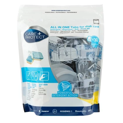 Tabletki do zmywarek Candy / Haier / Hoover Care+Protect LDT2030 all-in-one 30 sztuk 35602032