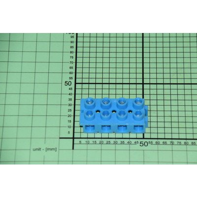 Gniazdo 4 polowe do płyty Amica niebieskie (8014426)