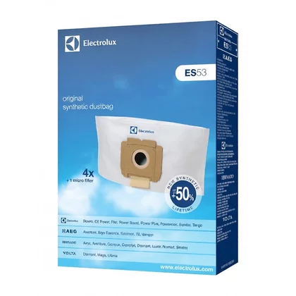 Worki syntetyczne i mikrofiltr do odkurzacza Electrolux / AEG PowerPlus / PowerMax ES53 9001968420