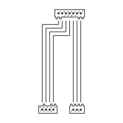 Wiązka przewodów PCB drzwi do zmywarki Electrolux / AEG 140001332018