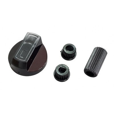 Pokrętło uniwersalne do piekarnika i kuchenki Domax czarne 6-8 mm 216001
