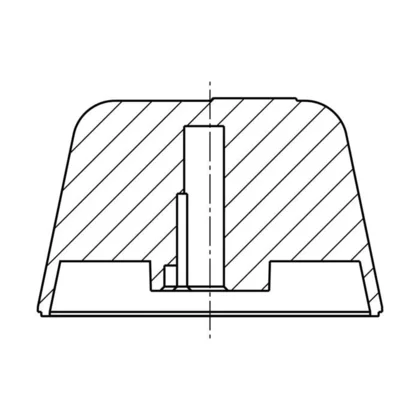Pokrętło termostatu do piekarnika Electrolux / AEG 3550498020