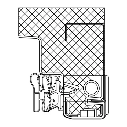 Drzwi chłodziarki Electrolux / AEG białe z izolacją 426 x 1022 mm 140064973013