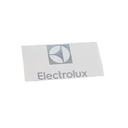 Nalepka z logo Electrolux do chłodziarko-zamrażarki