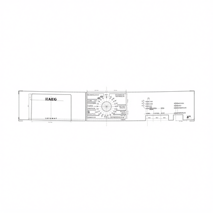 Wkładka panelu sterowania do pralki Electrolux / AEG L5468 1928560125