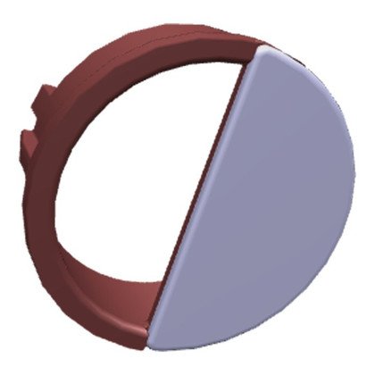 uchwyt, para, okrągły