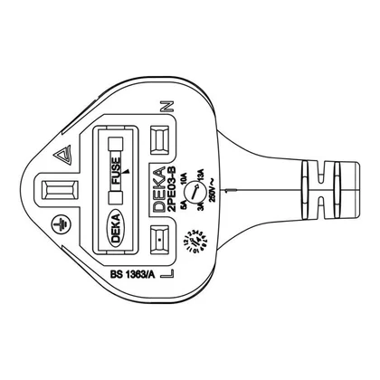 Przewód zasilający do urządzeń chłodniczych Electrolux / AEG 1600 mm EU