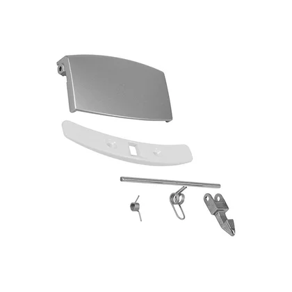 Zestaw uchwytu drzwi do pralki Electrolux / AEG srebrno-szary 4055085551