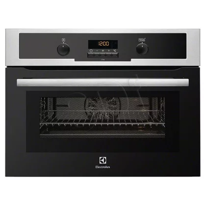 Piekarnik elektryczny z mikrofalą do zabudowy Electrolux EVY7600AOX stal szlachetna-czerń