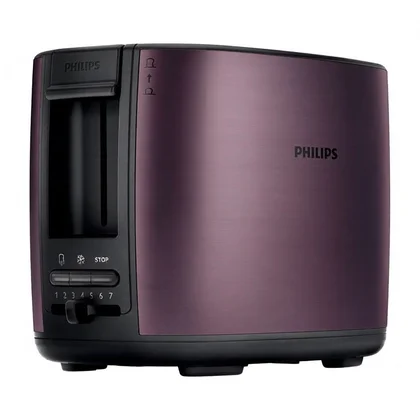 Toster Philips HD2628/90 950 W czarno-liliowy