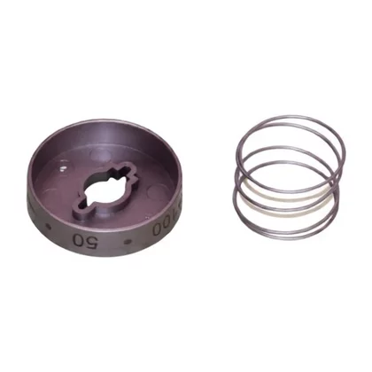 Zespół pokrętła temperatury do kuchni i piekarnika Amica inox 9070584