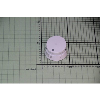 Pokrętło białe płytki grzejnej z polem poszerzonym E455.00/09.2172K.00 (9043002)