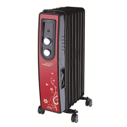 Grzejnik olejowy Adler 1500 W czerwono-czarny AD 7801