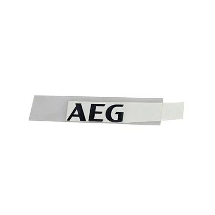 Nalepka emblemat AEG do lodówki i chłodziarko-zamrażarki Electrolux / AEG matblack