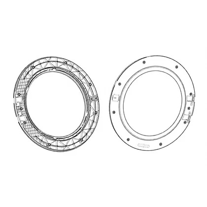 Tylna futryna drzwi do pralki Electrolux / AEG szara Ø486 mm