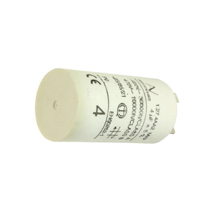 Kondensator rozruchowy do okapu Whirlpool / Indesit / Ariston / Hotpoint 4 µF 481212118096 C00342810 481212028054 C00326758