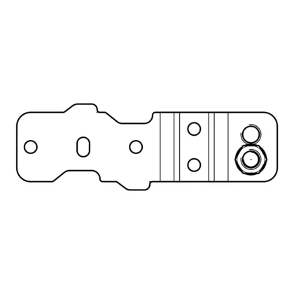 Dolny prawy zawias drzwi do lodówki Electrolux / AEG 2650003284