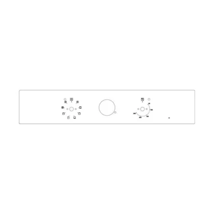 Elementy obudowy Panel kontrolny do kuchenki, piekarnika i płyty Electrolux / AEG czarny 60 cm analogowy 3539334023