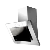 Okap kominowy Akpo WK-4 Nero 60 inox i czarne szkło 60 cm 320 m3/h
