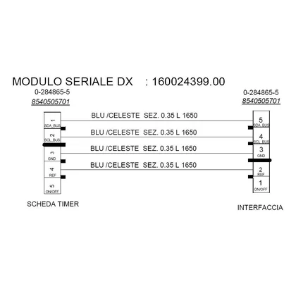 Wiązka przewodów moduł-dozownik do zmywarki Ariston / Indesit / Hotpoint / Whirlpool DEA602 C00281285 482000087898