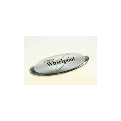 Półki na plastikowe i druciane r Logo (znaczek) firmowy Whirlpool (481245918218)