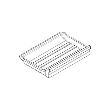 Półki na drzwi różni producenci Skrzynia zamrażarki do lodówki Electrolux / AEG kompletna neutralna 7902 406 x 216 mm